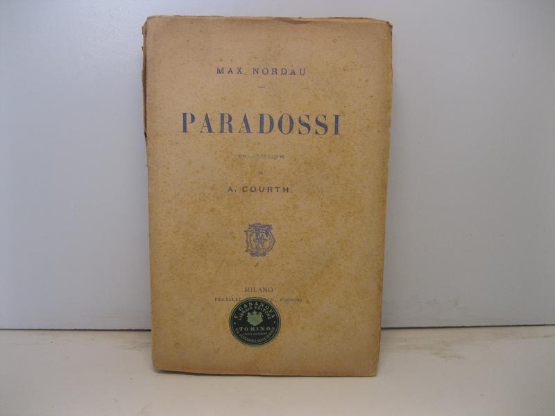 Paradossi. Traduzione di A. Courth